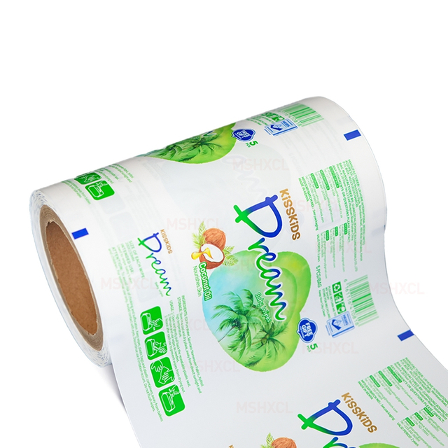Rouleau de film d'emballage de lingettes humides