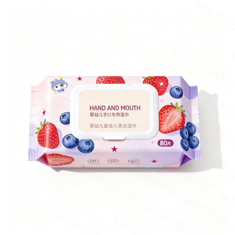 Rouleau de film d'emballage de lingettes humides